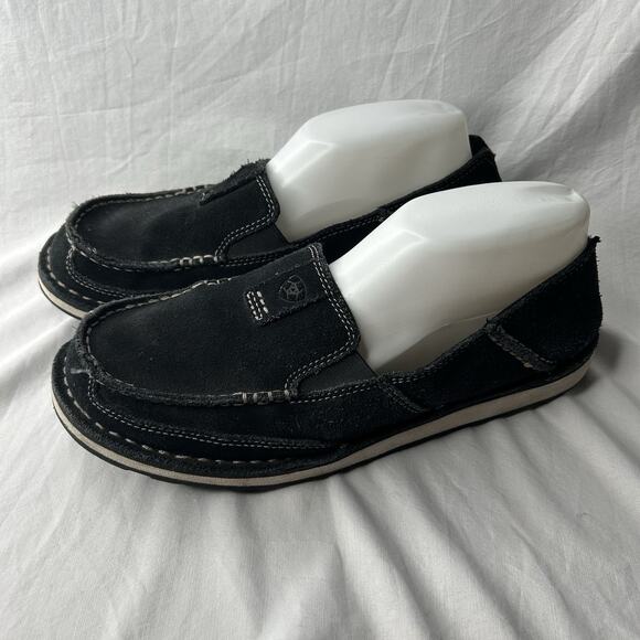ARIAT Cruiser Ladies Slip On size 9.5 B Black Suede - Picture 1 of 6